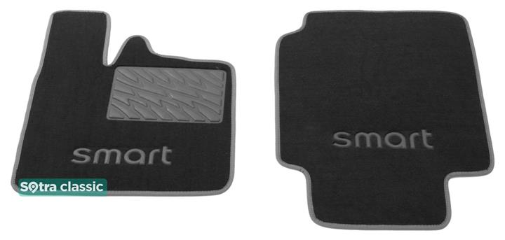 Sotra 01056-6-GD-GREY Interior mats Sotra two-layer gray for Smart Fortwo (1998-2006), set 010566GDGREY: Buy near me in Poland at 2407.PL - Good price!