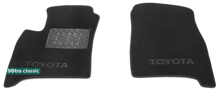 Sotra 01057-1-GD-BLACK Interior mats Sotra two-layer black for Toyota Avensis verso (2001-2009), set 010571GDBLACK: Buy near me in Poland at 2407.PL - Good price!