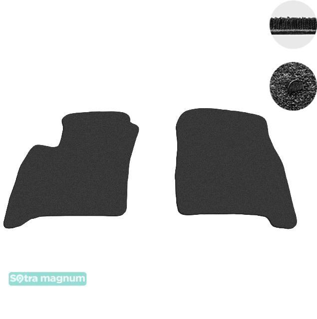 Sotra 01057-1-MG15-BLACK Interior mats Sotra two-layer black for Toyota Avensis verso (2001-2009), set 010571MG15BLACK: Buy near me in Poland at 2407.PL - Good price!