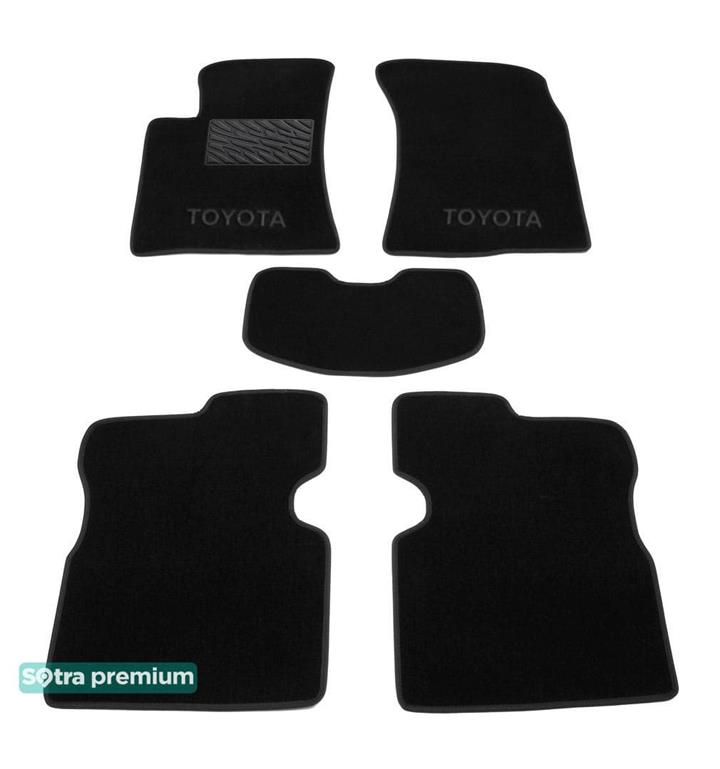 Sotra 01068-CH-BLACK Interior mats Sotra two-layer black for Toyota Avensis (2003-2008), set 01068CHBLACK: Buy near me in Poland at 2407.PL - Good price!