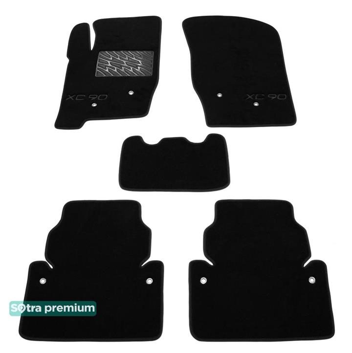 Sotra 01070-CH-BLACK Interior mats Sotra two-layer black for Volvo Xc90 (2002-2014), set 01070CHBLACK: Buy near me in Poland at 2407.PL - Good price!