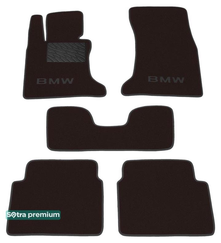 Sotra 01084-CH-CHOCO Interior mats Sotra two-layer brown for BMW 5-series (2004-2009), set 01084CHCHOCO: Buy near me in Poland at 2407.PL - Good price!