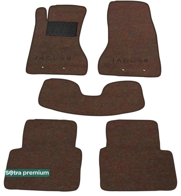 Sotra 01145-CH-CHOCO Interior mats Sotra two-layer brown for Jaguar S-type (2002-2008), set 01145CHCHOCO: Buy near me in Poland at 2407.PL - Good price!