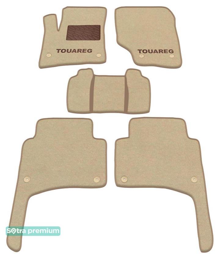 Sotra 01149-CH-BEIGE Interior mats Sotra two-layer beige for Volkswagen Touareg (2002-2010), set 01149CHBEIGE: Buy near me in Poland at 2407.PL - Good price!