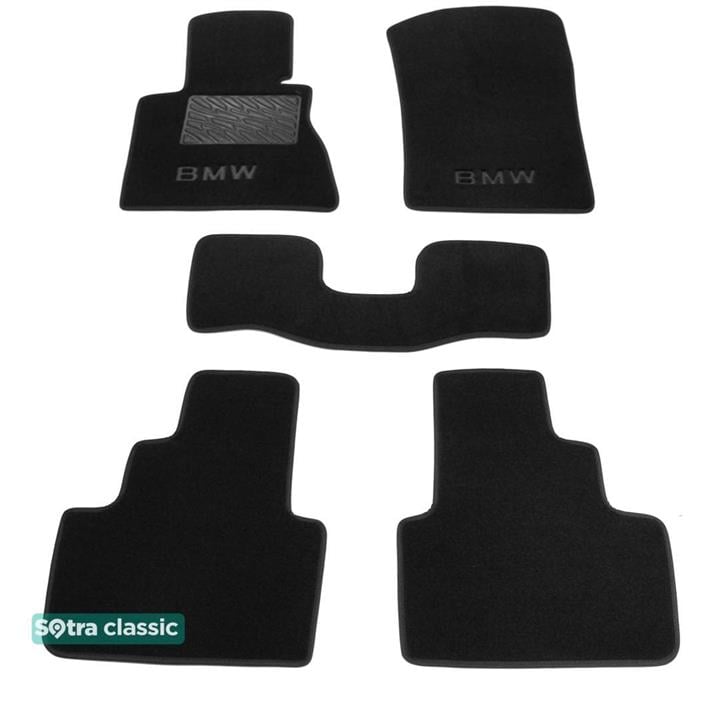 Sotra 01162-GD-BLACK Interior mats Sotra two-layer black for BMW X3 (2003-2010), set 01162GDBLACK: Buy near me in Poland at 2407.PL - Good price!