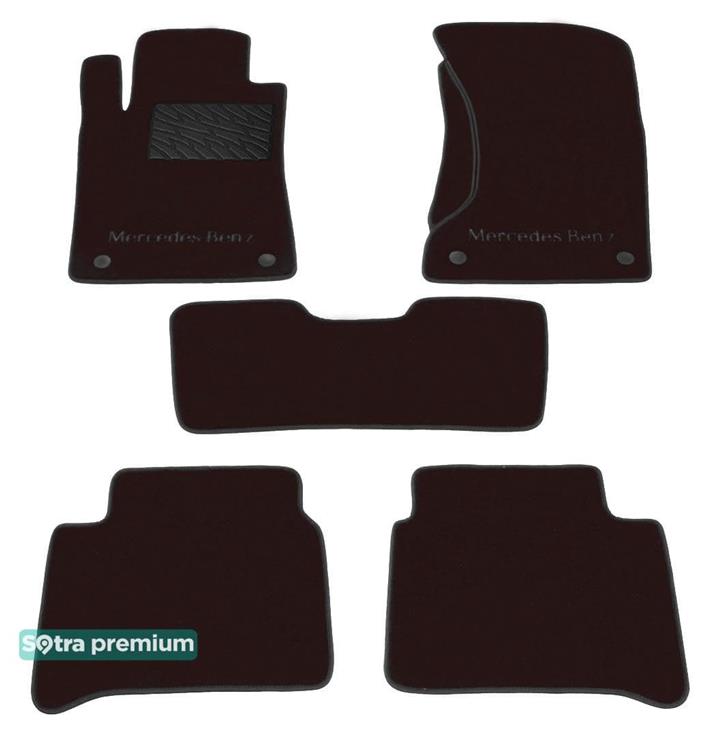 Sotra 01176-CH-CHOCO Interior mats Sotra two-layer brown for Mercedes E-class (2002-2009), set 01176CHCHOCO: Buy near me in Poland at 2407.PL - Good price!