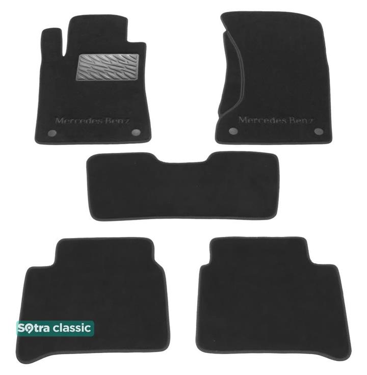 Sotra 01176-GD-GREY Interior mats Sotra two-layer gray for Mercedes E-class (2002-2009), set 01176GDGREY: Buy near me at 2407.PL in Poland at an Affordable price!