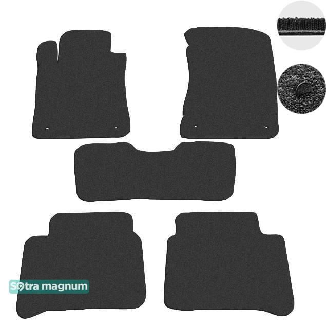 Sotra 01176-MG15-BLACK Interior mats Sotra two-layer black for Mercedes E-class (2002-2009), set 01176MG15BLACK: Buy near me in Poland at 2407.PL - Good price!