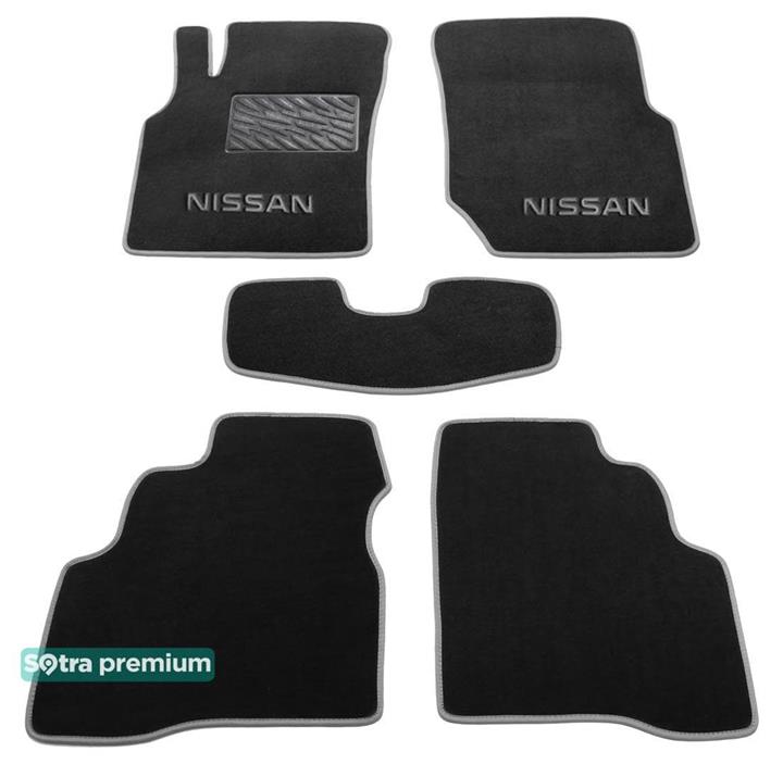 Sotra 01186-CH-BLACK Interior mats Sotra two-layer black for Nissan Almera (2000-2006), set 01186CHBLACK: Buy near me in Poland at 2407.PL - Good price!