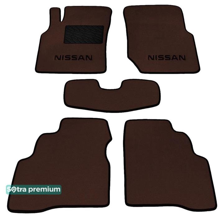 Sotra 01186-CH-CHOCO Interior mats Sotra two-layer brown for Nissan Almera (2000-2006), set 01186CHCHOCO: Buy near me in Poland at 2407.PL - Good price!