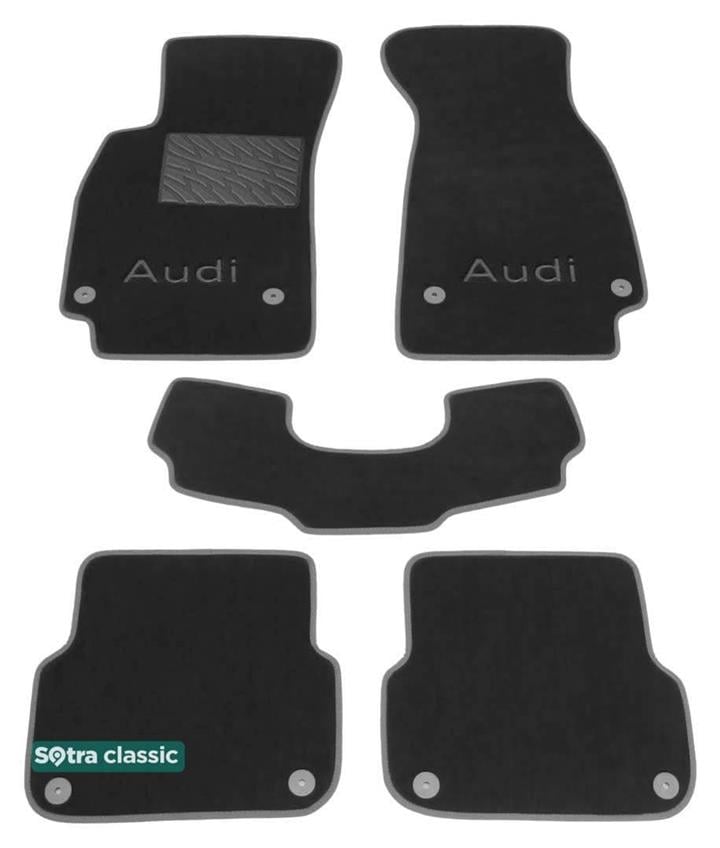 Sotra 01198-GD-GREY Interior mats Sotra two-layer gray for Audi A6 (2004-2011), set 01198GDGREY: Buy near me in Poland at 2407.PL - Good price!