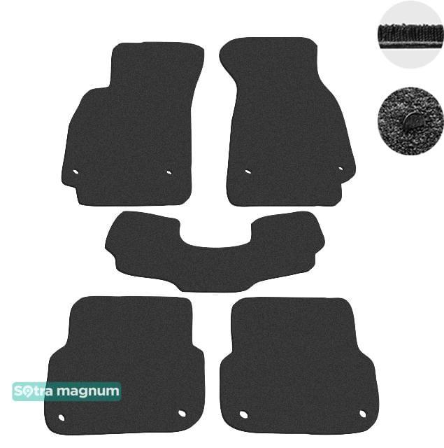 Sotra 01198-MG15-BLACK Interior mats Sotra two-layer black for Audi A6 (2004-2011), set 01198MG15BLACK: Buy near me in Poland at 2407.PL - Good price!