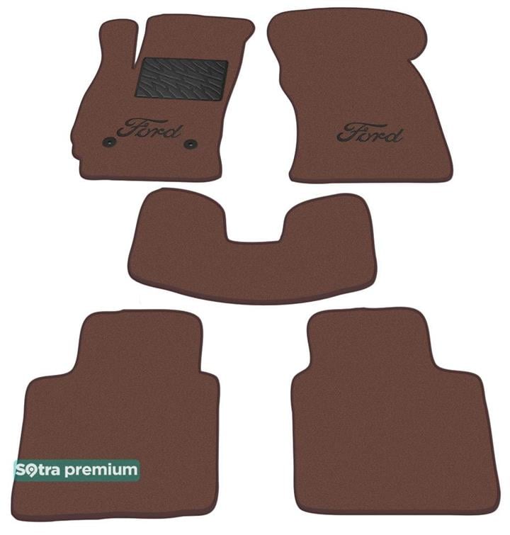 Sotra 01226-CH-CHOCO Interior mats Sotra two-layer brown for Ford Mondeo (2000-2007), set 01226CHCHOCO: Buy near me in Poland at 2407.PL - Good price!