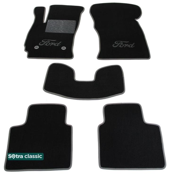 Sotra 01226-GD-BLACK Interior mats Sotra two-layer black for Ford Mondeo (2000-2007), set 01226GDBLACK: Buy near me in Poland at 2407.PL - Good price!