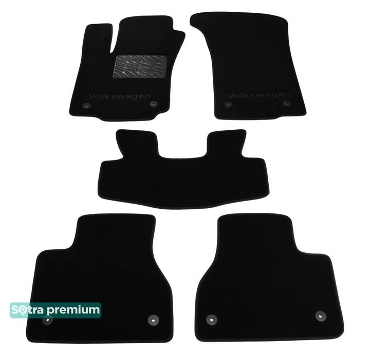 Sotra 01235-CH-BLACK Interior mats Sotra two-layer black for Volkswagen Phaeton (2002-2016), set 01235CHBLACK: Buy near me in Poland at 2407.PL - Good price!