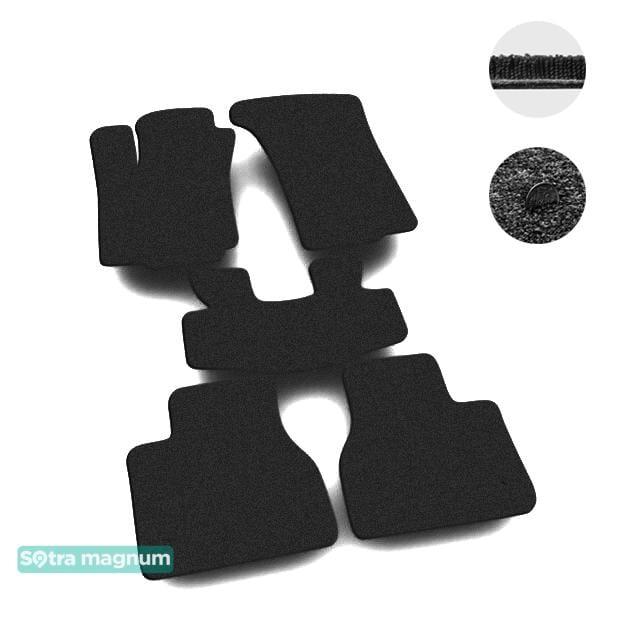 Sotra 01242-MG15-BLACK Interior mats Sotra two-layer black for Volkswagen Phaeton (2005-2009), set 01242MG15BLACK: Buy near me at 2407.PL in Poland at an Affordable price!
