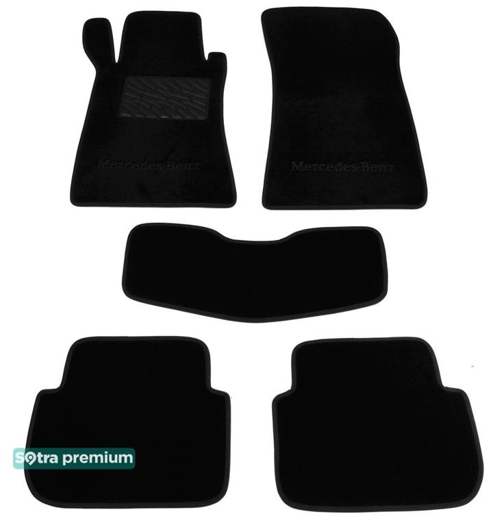 Sotra 01245-CH-BLACK Interior mats Sotra two-layer black for Mercedes Clk-class (2002-2010), set 01245CHBLACK: Buy near me in Poland at 2407.PL - Good price!