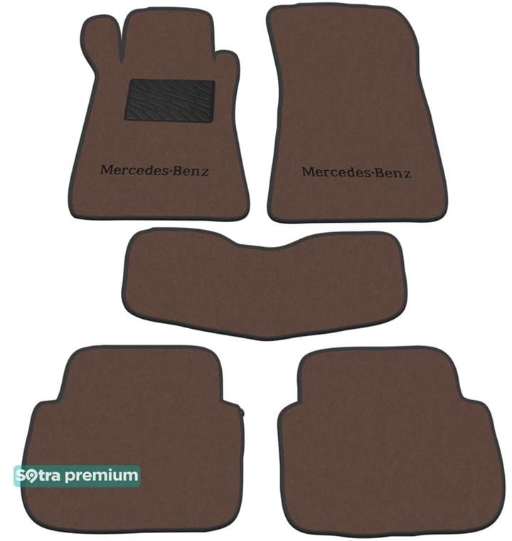 Sotra 01245-CH-CHOCO Килимки салону Sotra двошарові коричневі для Mercedes Clk-class (2002-2010), комплект 01245CHCHOCO: Приваблива ціна - Купити у Польщі на 2407.PL!
