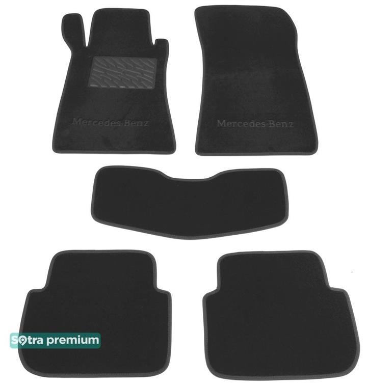 Sotra 01245-CH-GREY Interior mats Sotra two-layer gray for Mercedes Clk-class (2002-2010), set 01245CHGREY: Buy near me in Poland at 2407.PL - Good price!
