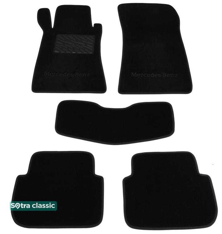 Sotra 01245-GD-BLACK Interior mats Sotra two-layer black for Mercedes Clk-class (2002-2010) 01245GDBLACK: Buy near me in Poland at 2407.PL - Good price!