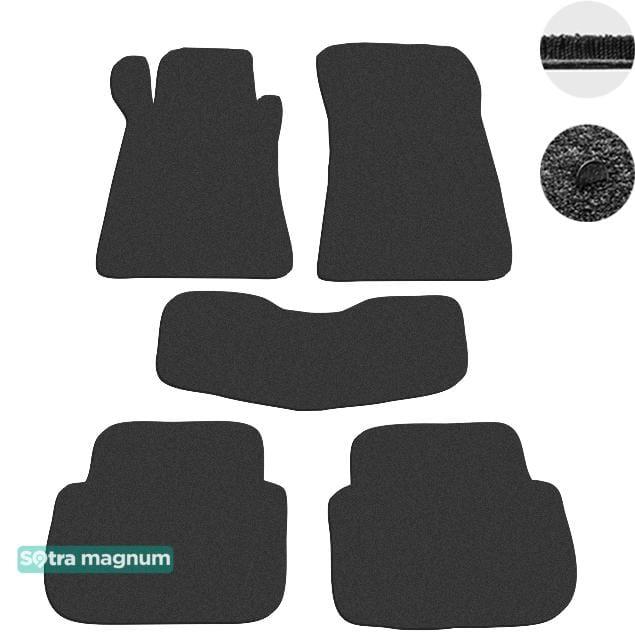 Sotra 01245-MG15-BLACK Interior mats Sotra two-layer black for Mercedes Clk-class (2002-2010), set 01245MG15BLACK: Buy near me in Poland at 2407.PL - Good price!