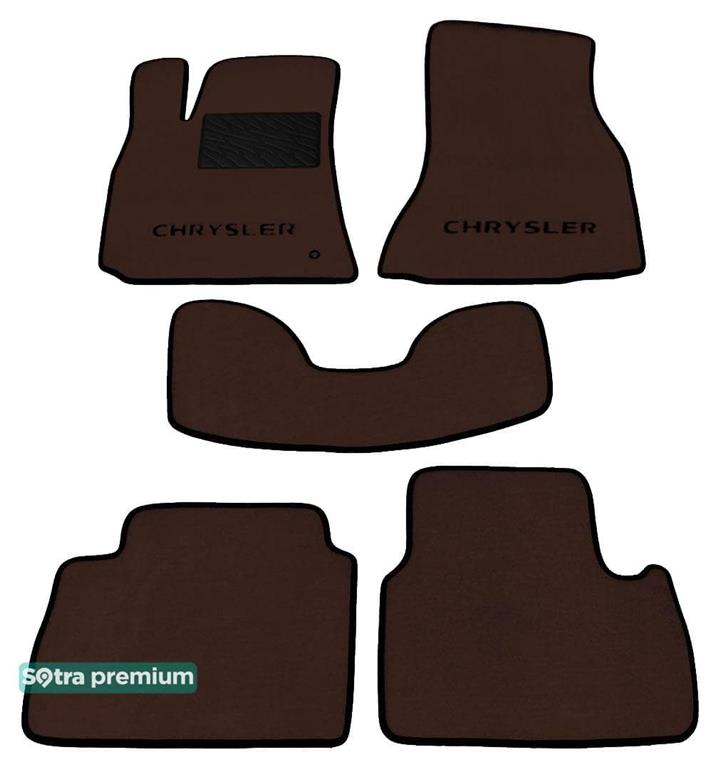 Sotra 01247-CH-CHOCO Interior mats Sotra two-layer brown for Chrysler 300c (2004-2010), set 01247CHCHOCO: Buy near me in Poland at 2407.PL - Good price!