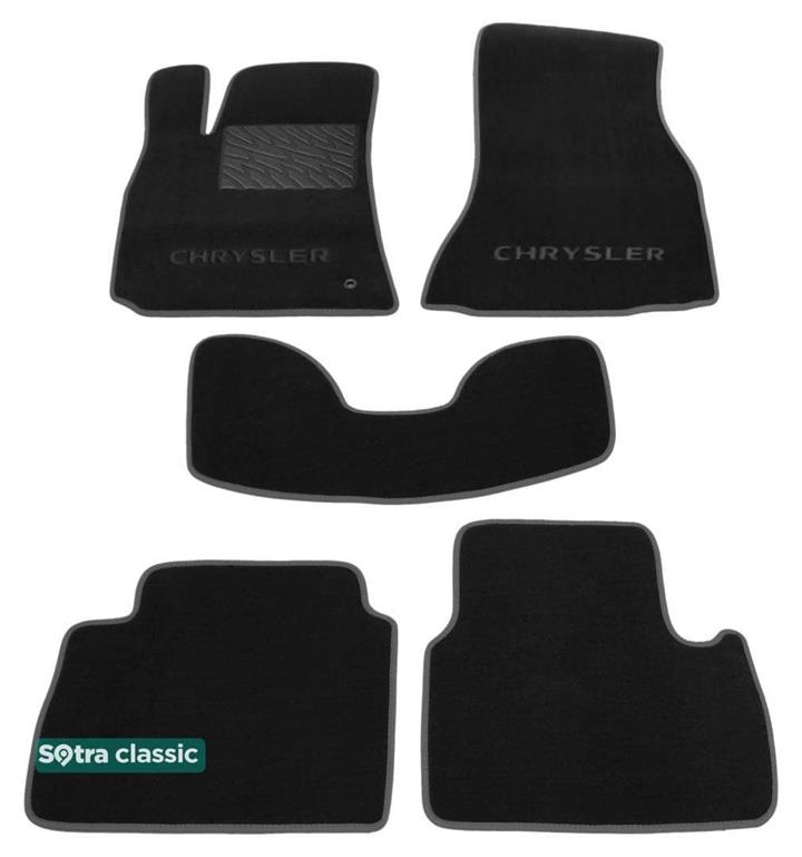 Sotra 01247-GD-BLACK Interior mats Sotra two-layer black for Chrysler 300c (2004-2010), set 01247GDBLACK: Buy near me in Poland at 2407.PL - Good price!