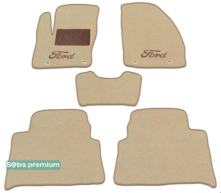 Sotra 01262-CH-BEIGE Interior mats Sotra two-layer beige for Ford C-max (2003-2010), set 01262CHBEIGE: Buy near me in Poland at 2407.PL - Good price!