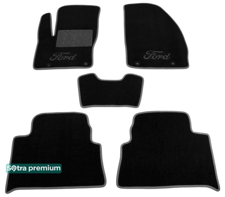 Sotra 01262-CH-BLACK Interior mats Sotra two-layer black for Ford C-max (2003-2010), set 01262CHBLACK: Buy near me in Poland at 2407.PL - Good price!