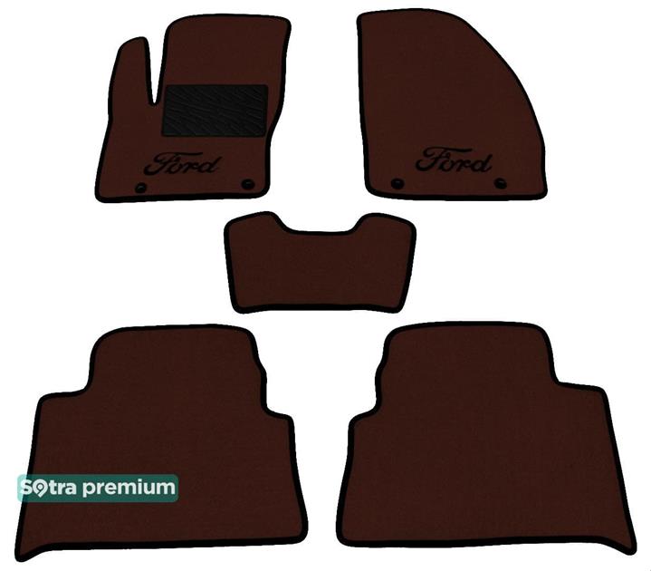 Sotra 01262-CH-CHOCO Interior mats Sotra two-layer brown for Ford C-max (2003-2010), set 01262CHCHOCO: Buy near me in Poland at 2407.PL - Good price!