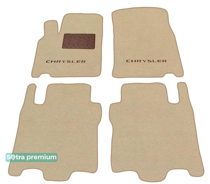 Sotra 01268-2-CH-BEIGE Interior mats Sotra two-layer beige for Chrysler Pacifica (2003-2008), set 012682CHBEIGE: Buy near me in Poland at 2407.PL - Good price!
