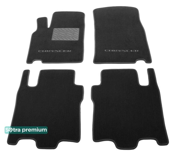 Sotra 01268-2-CH-BLACK Interior mats Sotra two-layer black for Chrysler Pacifica (2003-2008), set 012682CHBLACK: Buy near me in Poland at 2407.PL - Good price!