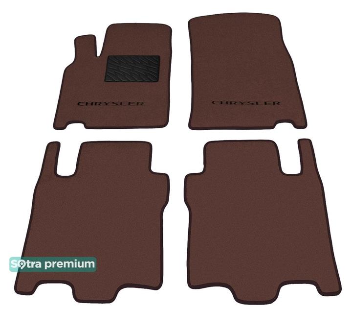 Sotra 01268-2-CH-CHOCO Interior mats Sotra two-layer brown for Chrysler Pacifica (2003-2008), set 012682CHCHOCO: Buy near me in Poland at 2407.PL - Good price!