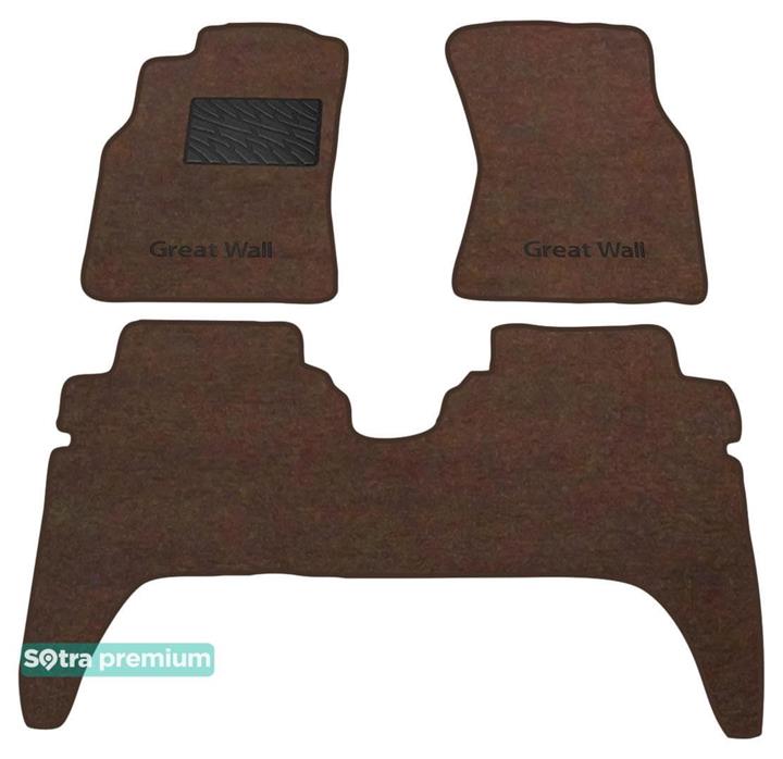 Sotra 01288-CH-CHOCO Interior mats Sotra two-layer brown for Great wall Safe (2006-2013), set 01288CHCHOCO: Buy near me in Poland at 2407.PL - Good price!