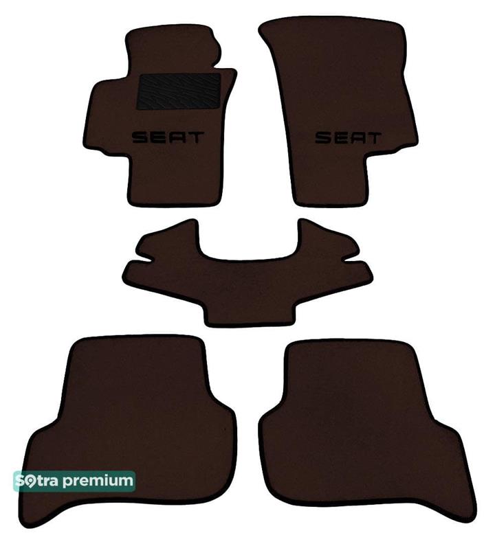 Sotra 01301-CH-CHOCO Interior mats Sotra two-layer brown for Seat Altea / toledo / leon (2004-2009), set 01301CHCHOCO: Buy near me in Poland at 2407.PL - Good price!