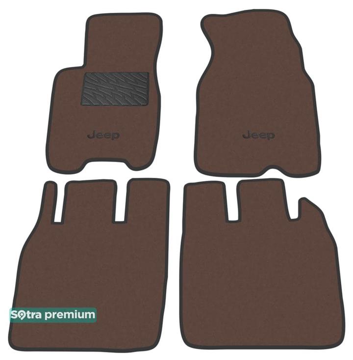 Sotra 01306-CH-CHOCO Interior mats Sotra two-layer brown for Jeep Grand cherokee (1999-2004), set 01306CHCHOCO: Buy near me in Poland at 2407.PL - Good price!