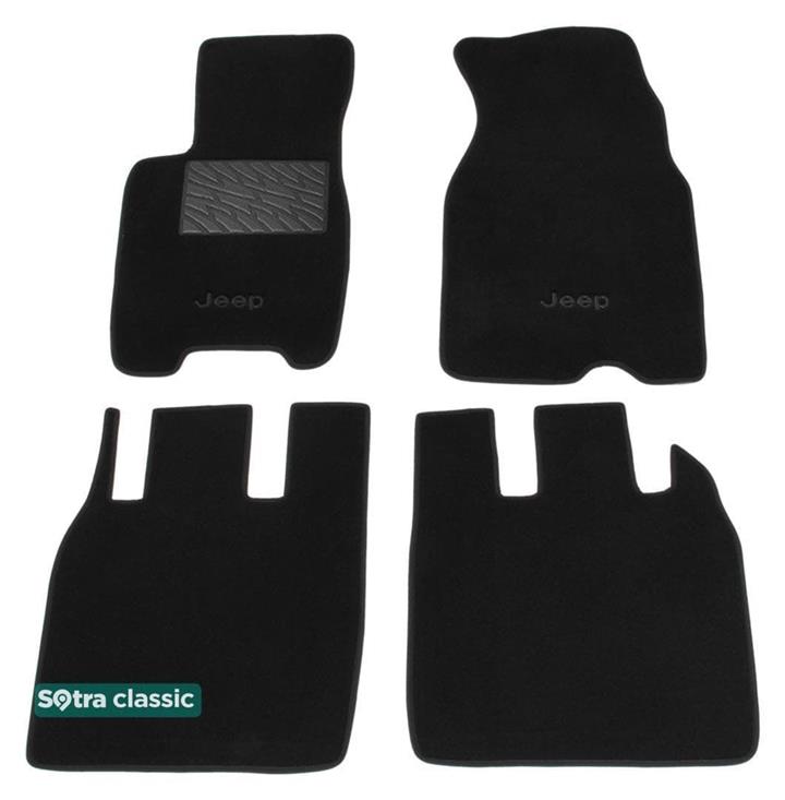 Sotra 01306-GD-BLACK Interior mats Sotra two-layer black for Jeep Grand cherokee (1999-2004), set 01306GDBLACK: Buy near me in Poland at 2407.PL - Good price!