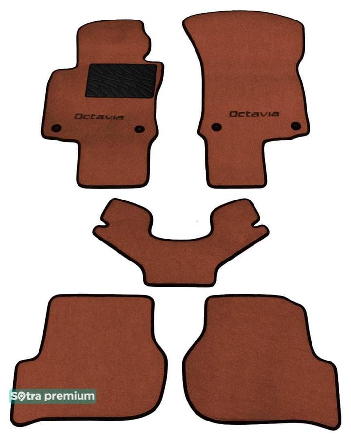 Sotra 01320-CH-TERRA Interior mats Sotra two-layer terracotta for Skoda Octavia (2004-2012), set 01320CHTERRA: Buy near me in Poland at 2407.PL - Good price!