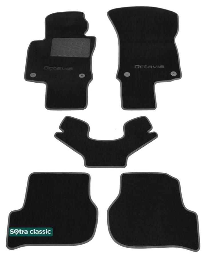 Sotra 01320-GD-BLACK Interior mats Sotra two-layer black for Skoda Octavia (2004-2012), set 01320GDBLACK: Buy near me at 2407.PL in Poland at an Affordable price!