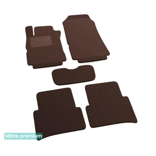 Sotra 01334-CH-CHOCO Interior mats Sotra two-layer brown for Renault Modus (2004-2012), set 01334CHCHOCO: Buy near me in Poland at 2407.PL - Good price!