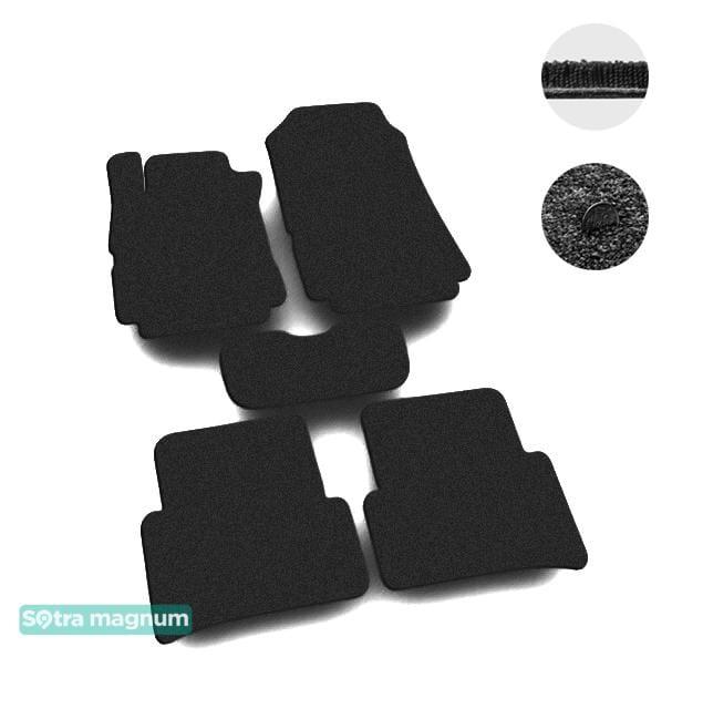 Sotra 01334-MG15-BLACK Interior mats Sotra two-layer black for Renault Modus (2004-2012), set 01334MG15BLACK: Buy near me in Poland at 2407.PL - Good price!