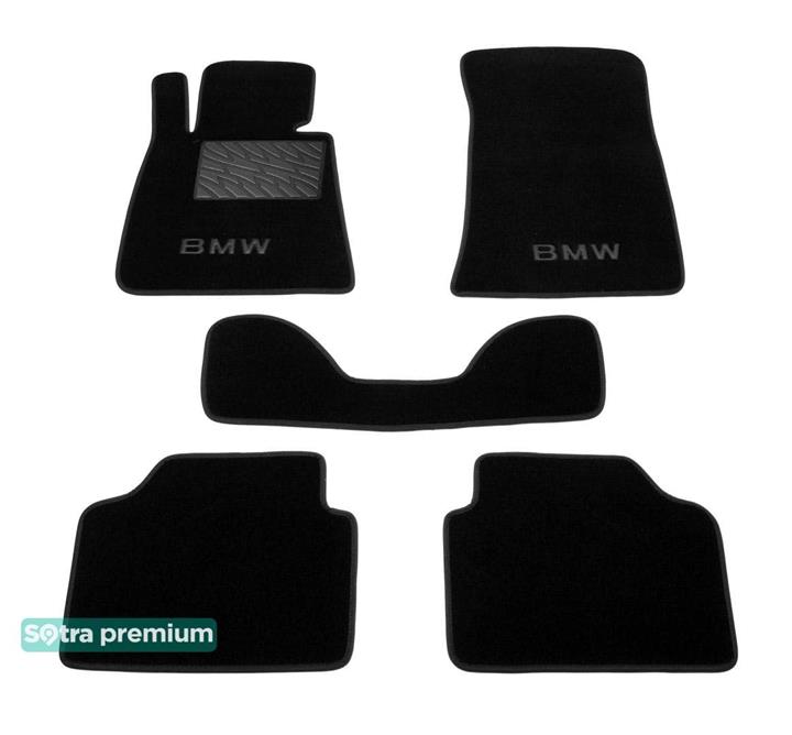 Sotra 01343-CH-BLACK Interior mats Sotra two-layer black for BMW 3-series (2005-2011), set 01343CHBLACK: Buy near me in Poland at 2407.PL - Good price!