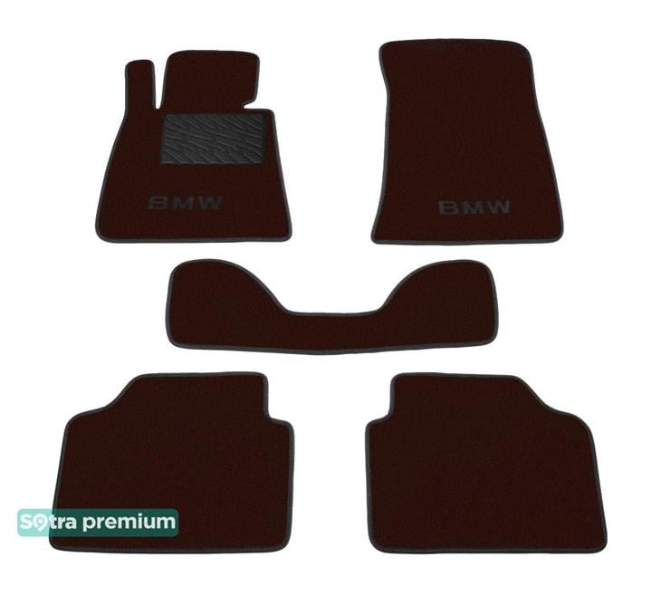 Sotra 01343-CH-CHOCO Interior mats Sotra two-layer brown for BMW 3-series (2005-2011), set 01343CHCHOCO: Buy near me in Poland at 2407.PL - Good price!