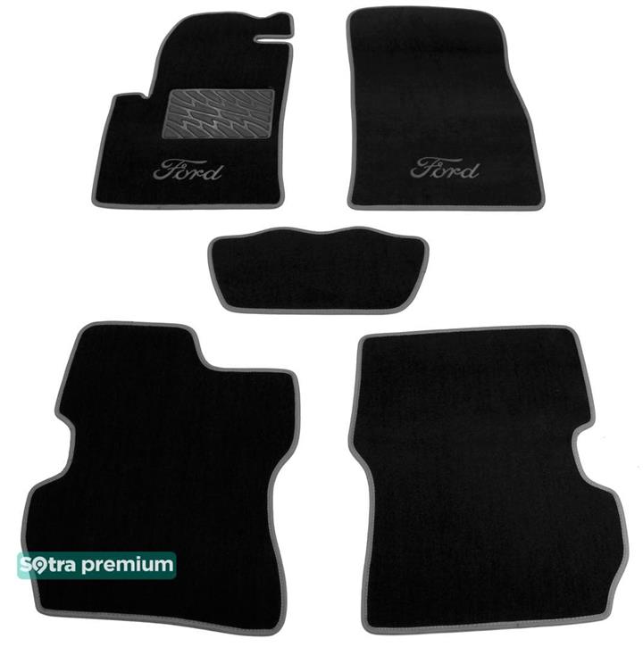 Sotra 01356-CH-BLACK Килимки салону Sotra двошарові чорні для Ford Fusion (2002-2005), комплект 01356CHBLACK: Приваблива ціна - Купити у Польщі на 2407.PL!