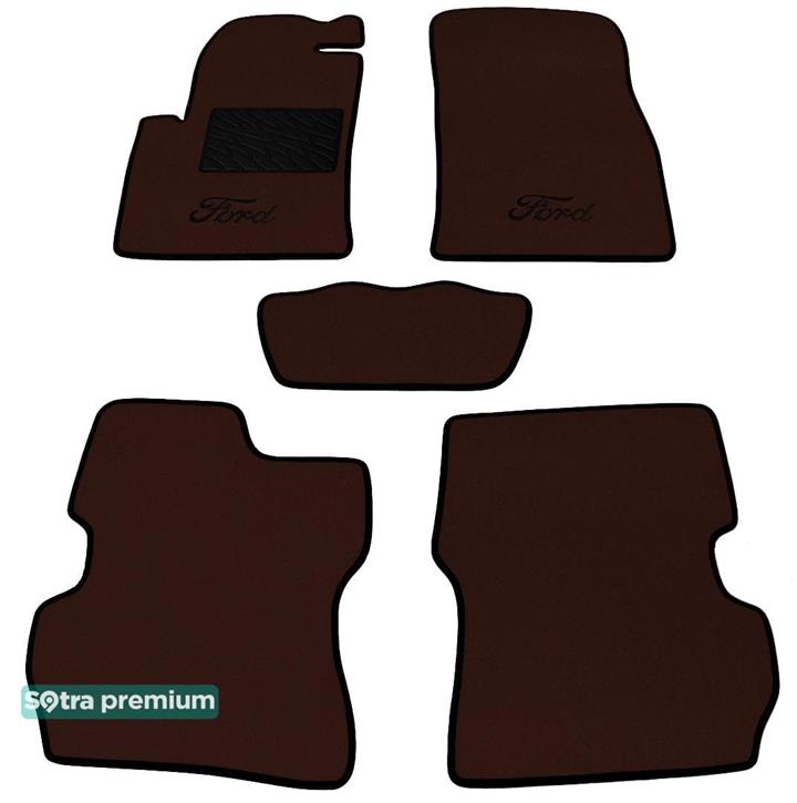 Sotra 01356-CH-CHOCO Interior mats Sotra two-layer brown for Ford Fusion (2002-2005), set 01356CHCHOCO: Buy near me in Poland at 2407.PL - Good price!
