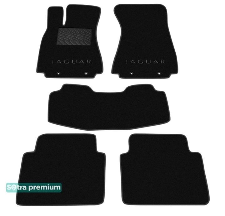 Sotra 01377-CH-BLACK Interior mats Sotra two-layer black for Jaguar Xj-series (2003-2009), set 01377CHBLACK: Buy near me at 2407.PL in Poland at an Affordable price!