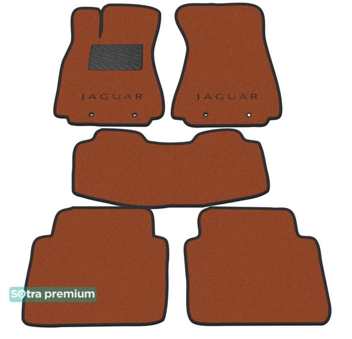 Sotra 01377-CH-TERRA Interior mats Sotra two-layer terracotta for Jaguar Xj-series (2003-2009), set 01377CHTERRA: Buy near me at 2407.PL in Poland at an Affordable price!