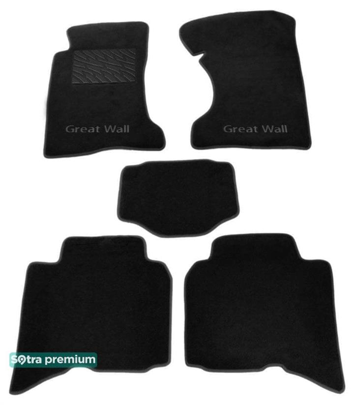 Sotra 01389-CH-BLACK Коврики салона Sotra двухслойные черные для Great wall Haval / hover (2006-2011), комплект 01389CHBLACK: Отличная цена - Купить в Польше на 2407.PL!