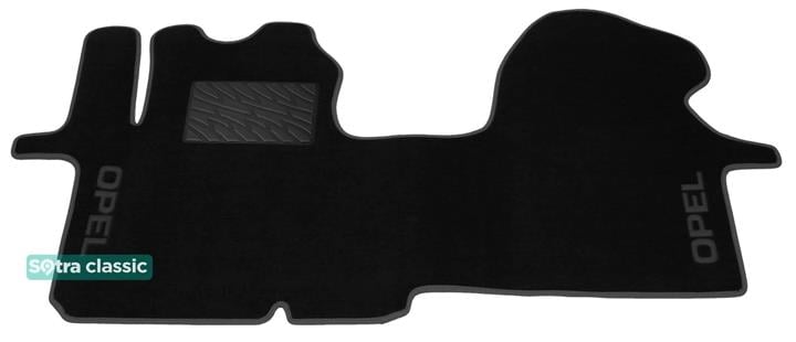 Sotra 01391-GD-BLACK Interior mats Sotra two-layer black for Opel Vivaro (2001-2014), set 01391GDBLACK: Buy near me in Poland at 2407.PL - Good price!