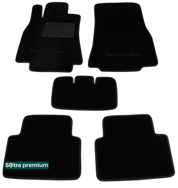 Sotra 01401-CH-BLACK Interior mats Sotra two-layer black for Mercedes A/b-class (2005-2011), set 01401CHBLACK: Buy near me in Poland at 2407.PL - Good price!